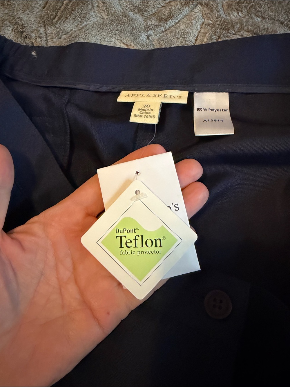 Appleseed’s Navy Dress Pants Women’s Size 20 NWT Straight Leg Career Slacks - Picture 5 of 5